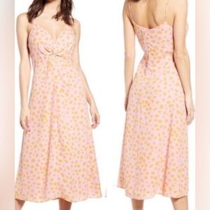 Leith, large, pink and orange animal print dress